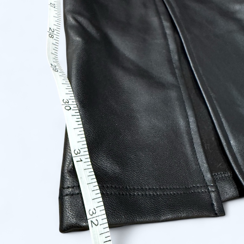 Abercrombie & Fitch Vegan Leather Pants with Split Front Womens size Small - Picture 5 of 7
